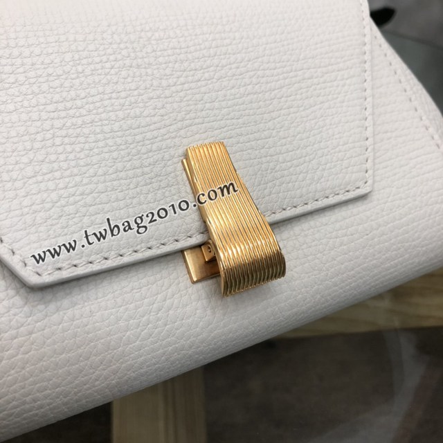 Bottega veneta高端女包 6700白色 寶緹嘉Angle bag新款mini包 BV經典款粒面小牛皮女包包  gxz1197